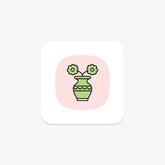 Vase Tree, vector, pixel perfect, illustrator file