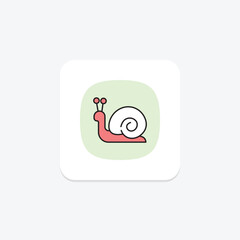 Snail, vector, pixel perfect, illustrator file