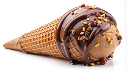 Chocolate Ice Cream Cone