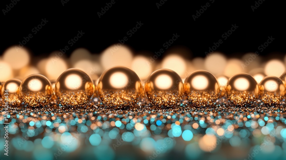 Poster abstract texture concept. soft abstract bokeh texture with glowing orbs