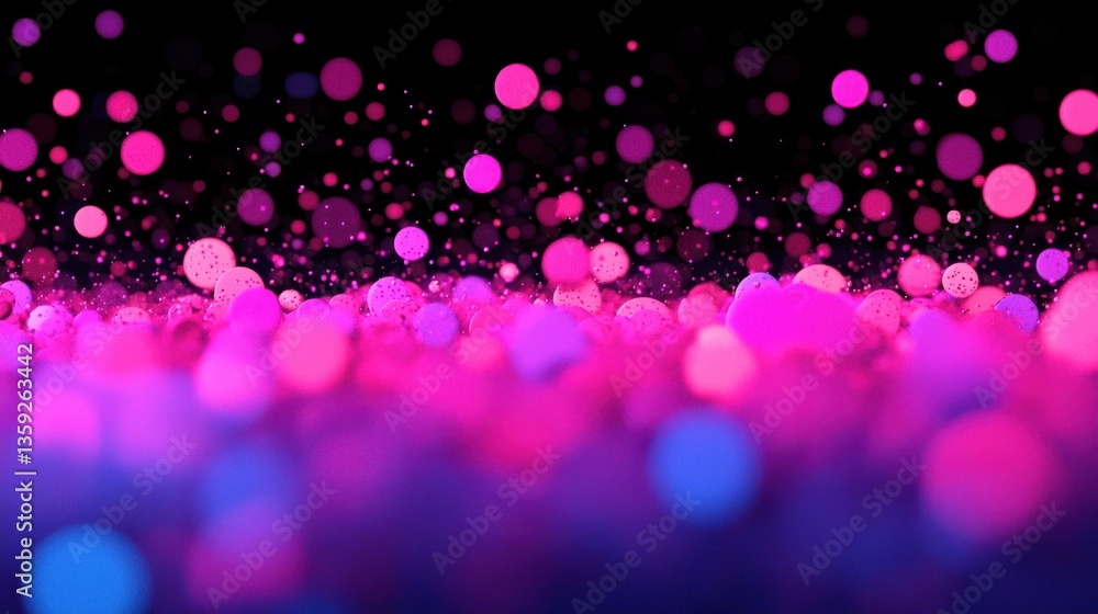 Poster Abstract Texture concept. Soft abstract bokeh texture with glowing orbs and dreamy hues