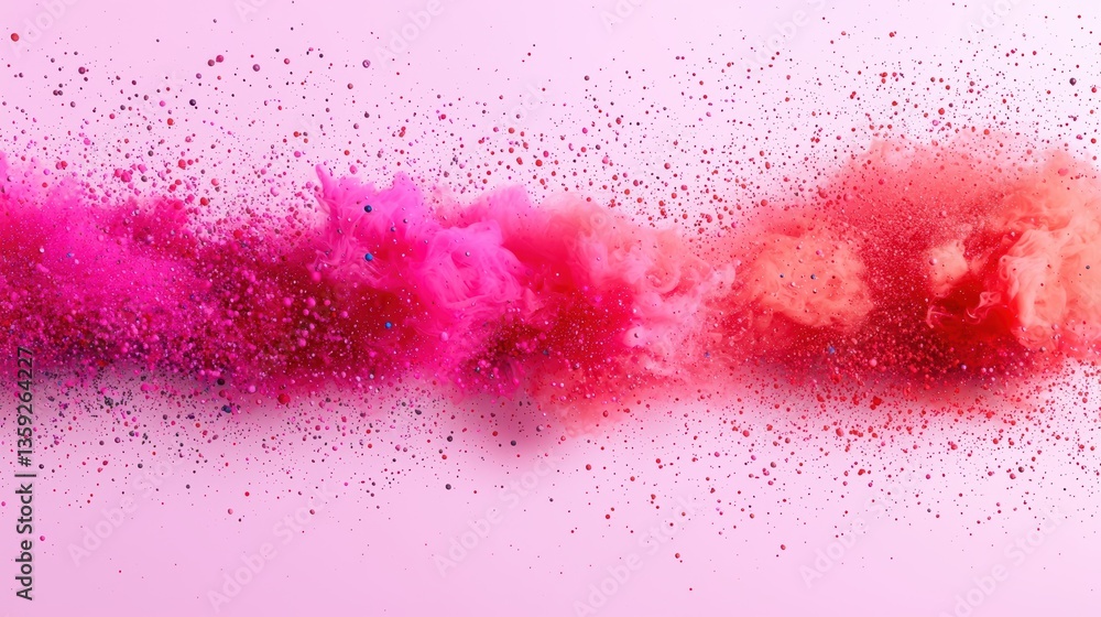 Poster abstract texture concept. vibrant abstract paint explosion with dynamic color particles