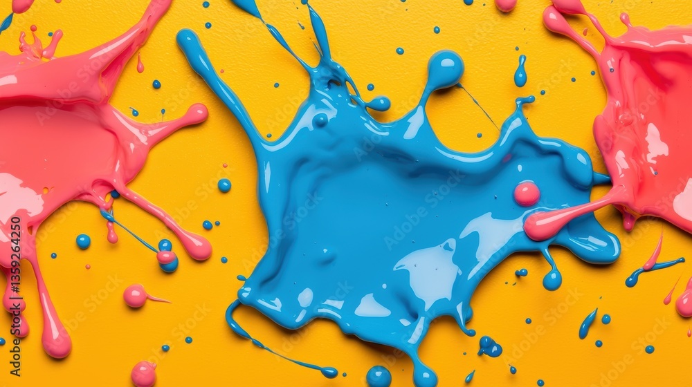 Poster abstract texture concept. vibrant abstract paint splash texture with dynamic movement