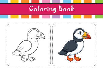  Elegant Atlantic Puffin Bird Artwork