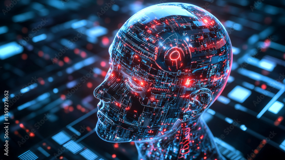 Poster information crystal. digital database. artificial intelligence and digital technologies. quantum pro