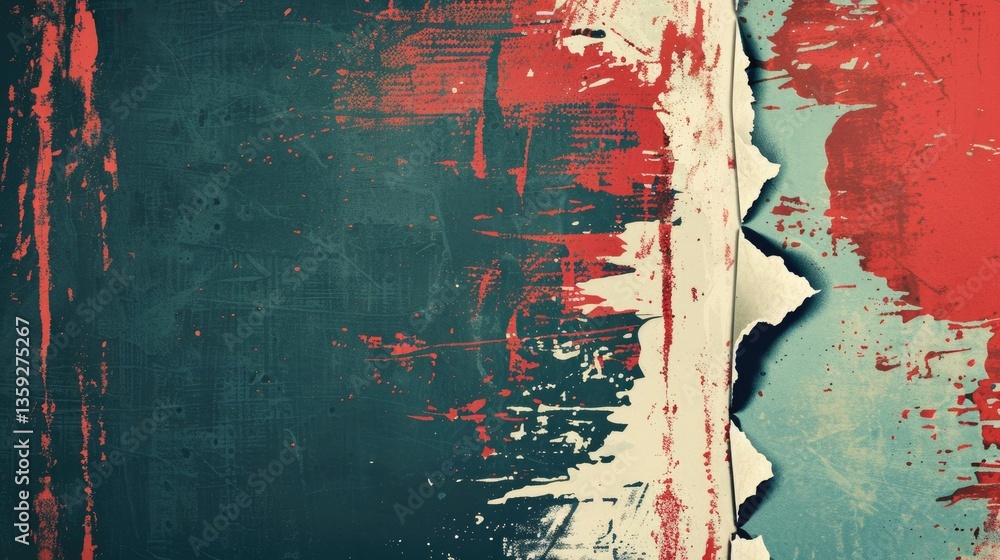 Poster retro graphic design with geometric shapes and splatter effects. abstract poster art. background ima