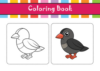  Vibrant Black-Fronted Nunbird Artwork