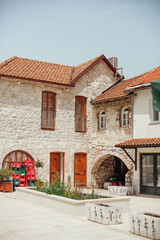 buildings on the streets of Trebinje in Bosnia Herzegovina 