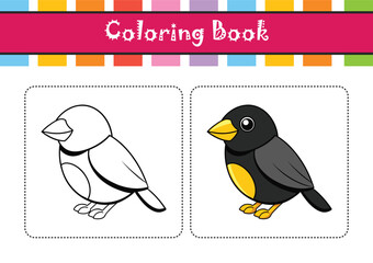  Vibrant Black-Headed Canary Artwork