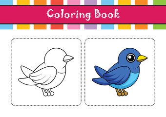  Vibrant Blue-Winged Warbler Artwork