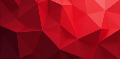 Obraz premium Abstract scarlet red geometric wallpaper with a contemporary look, design, red