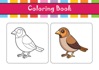  Dynamic Buff-Throated Saltator Bird Design