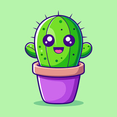 green cactus in a pot