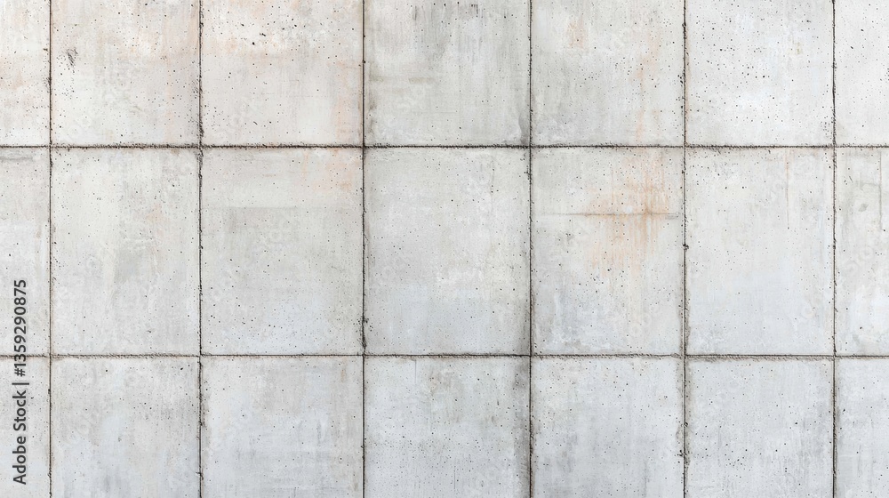 Poster concrete texture concept. aged and weathered urban concrete texture with a layered grid pattern long