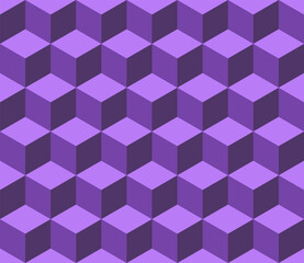 Multicolor cube square seamless geometric shape decoration creative wallpaper . modern seamless art style fabric design 