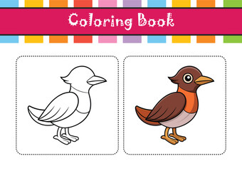  Bright Cape Rockjumper Bird Artwork