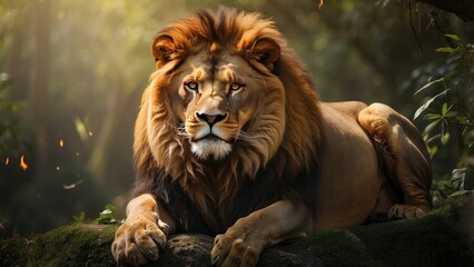 "AI Art: The Crowned Lion of Judah, Jesus Christ and Redemption"