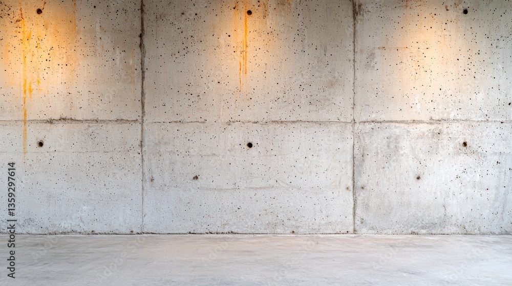 Poster concrete texture concept. whitewashed concrete texture with subtle stains and weathered details
