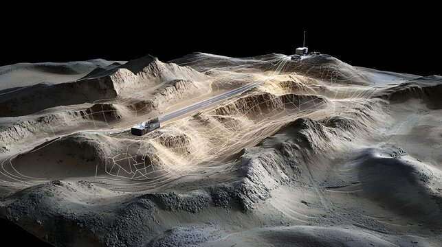 3D topographic mapping of a rugged and remote mountain landscape using lidar scanning technology