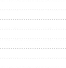 Grid lines paper page isolated on transparent background