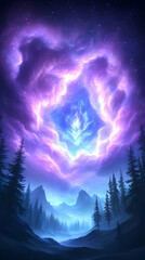 Mystical Mountain Sky Portal