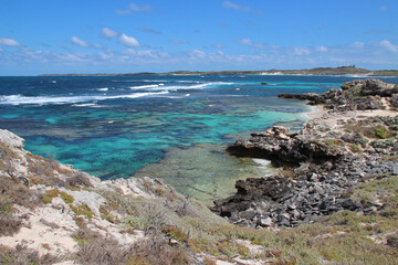 indian ocean at rottnest island in western australia