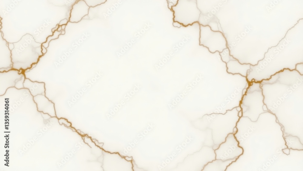 Poster a close-up of a unique marble texture with golden veins and a sense of elegance. The intricate patterns and the contrast between the colors creates a visually captivating scene