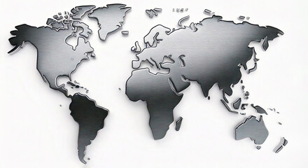 Fototapeta premium handmade symbol map India isolated on white