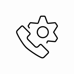 Settings wrench tool setup icon vector sign