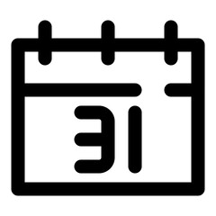 date and time dashed line icon