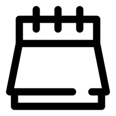 date and time dashed line icon