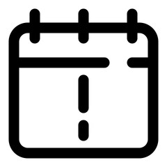 date and time dashed line icon