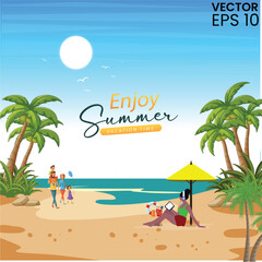 tropical summer beach background