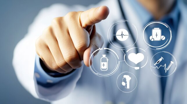 Healthcare innovation action digital touchpoints in medical services hospital environment interactive content professional viewpoint technology integration