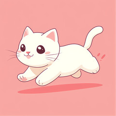 vector illustration of cute cat