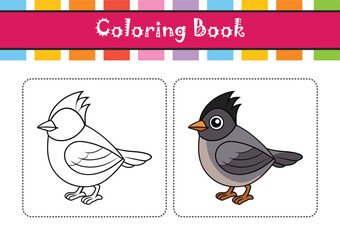 Obraz premium Eurasian Blackcap Bird Realistic Art