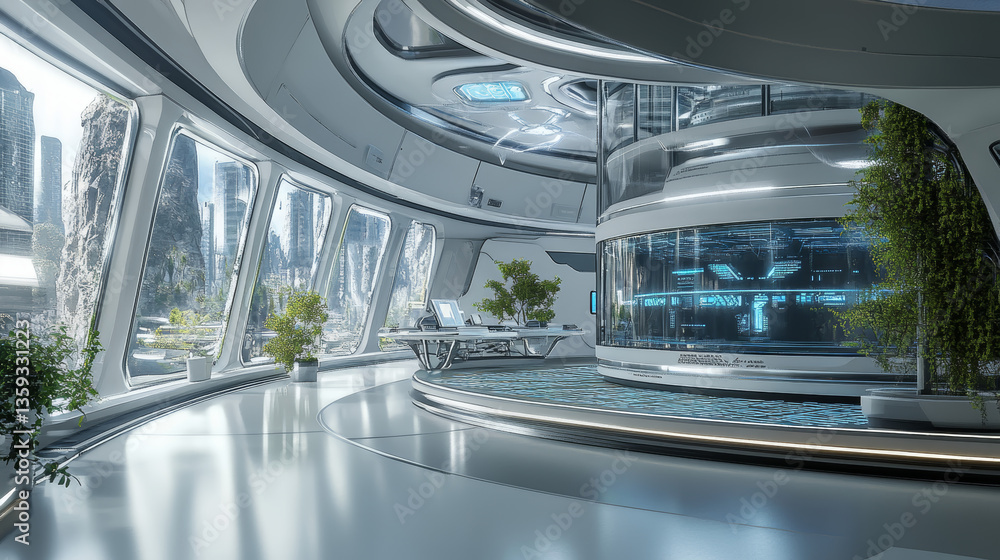Poster virtual data center. digital streams and future technology. deep machine learning 3d illustration. f