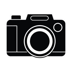 digital camera icon vector silhouette