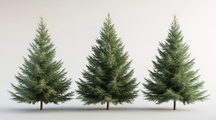 Fototapeta premium Minimalist Christmas Tree with Warm Lights – Elegant Holiday Decoration