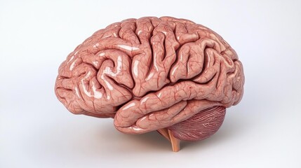 Human Brain Anatomy: Detailed 3D Model of the Cerebrum