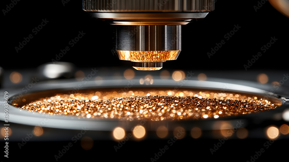 Poster microscopic detail: unveiling a mesmerizing macro shot, the image captures intricate details, illumi