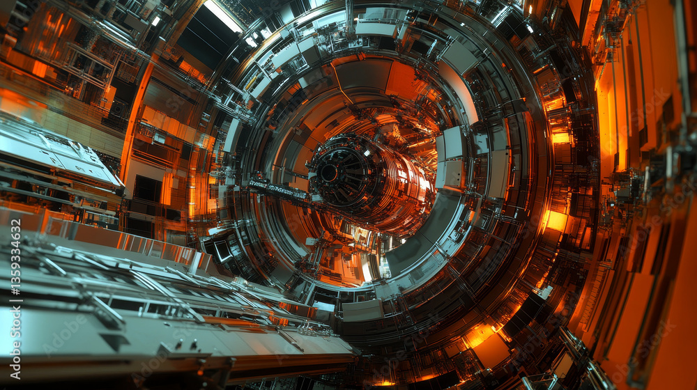 Poster information blocks in the data stream. big data concept. quantum computer. nanotechnology of the fut