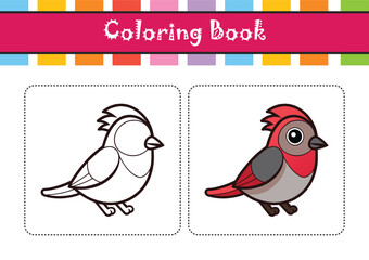  Vivid Ruby-Crowned Kinglet Bird Design
