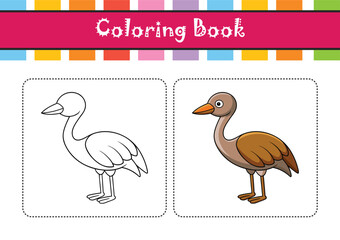  Bright Sandhill Crane Bird Artwork