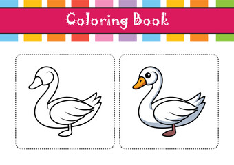  Vivid Tundra Swan Bird Design