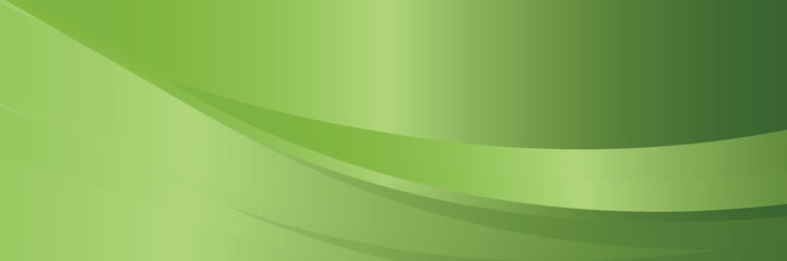 Abstract modern green wave design background. vector