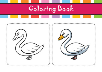  Bright Tundra Swan Bird Artwork