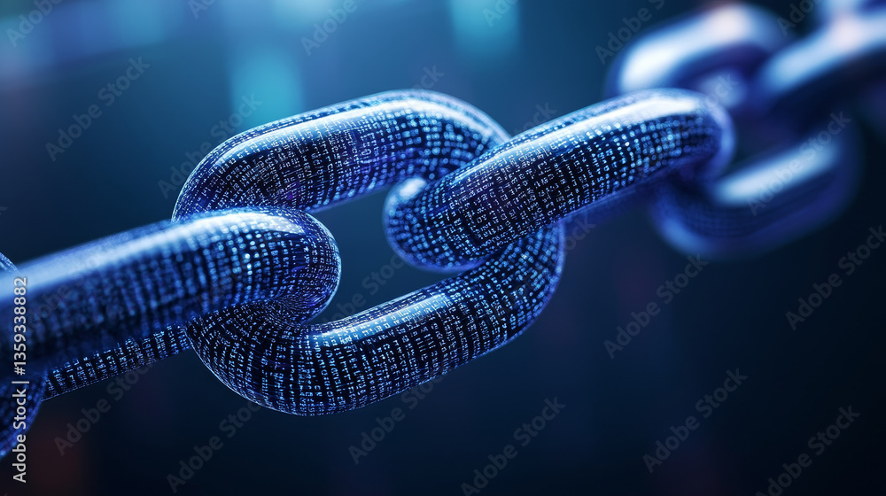 Poster dig data concept. information flows in cyberspace. blockchain technology. global digital network of 