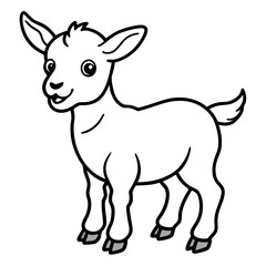 vector illustration of a goat