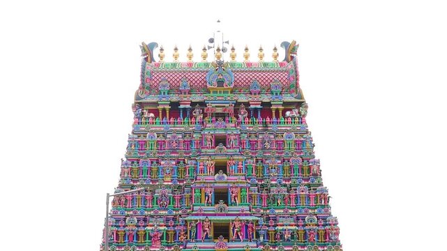 South indian temple gopuram view